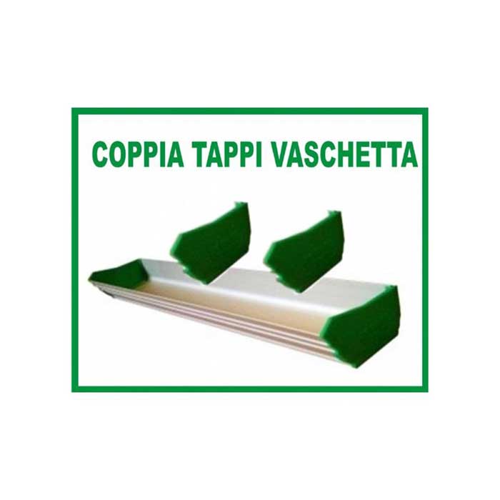 Coppia di tappi per vaschetta stendi gelatina