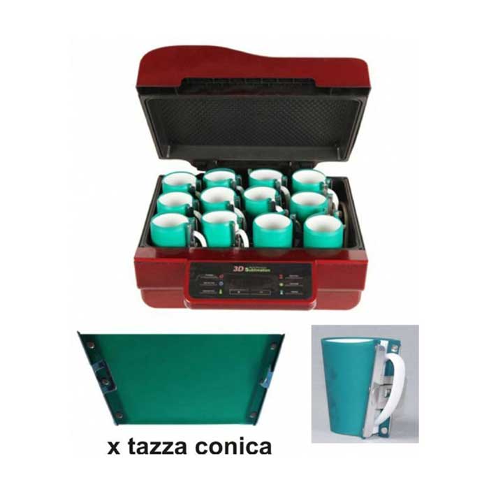 Fascia in silicone x stampa sublimatica tazze coniche da 12oz in forno